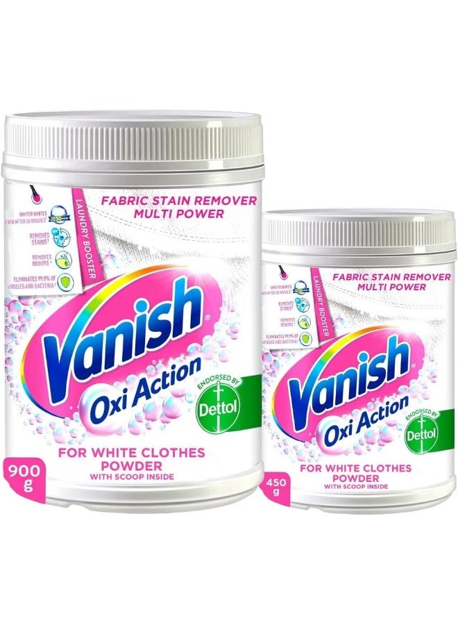Vanish Oxi Action Stain Remover Powder for White Clothes - Image 1